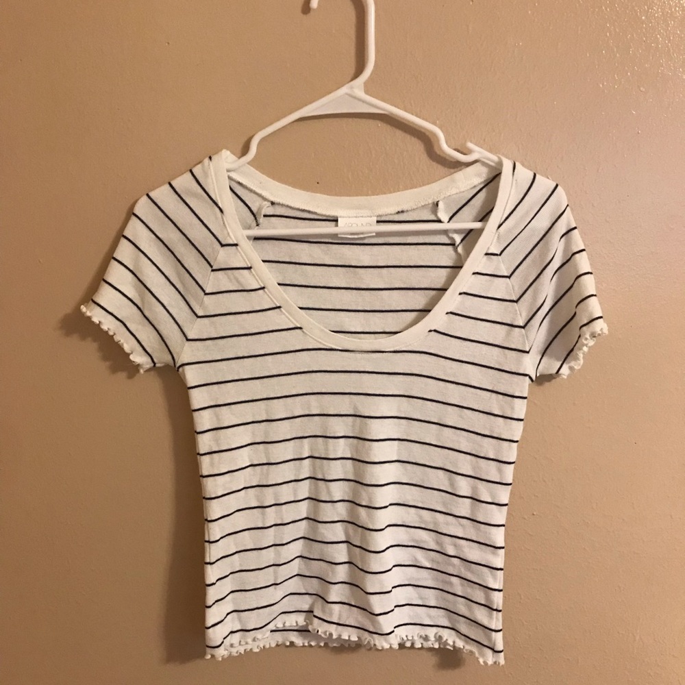 white striped shirt